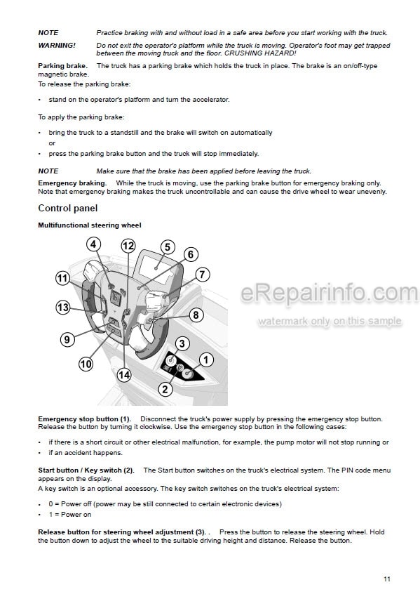 Photo 5 - Mitsubishi OPB20NE OPB20NEP OPB10NEF OPB10NEFP OPB20NEX OPB20NEXP Operation And Maintenance Manual Lift Truck WWHOU-00012