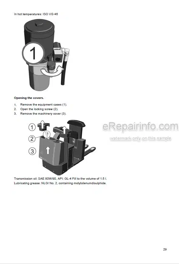 Photo 5 - Mitsubishi OPB20NS OPB20NSP OPB10NSF OPB10NSPF Operation And Maintenance Manual Lift Truck WWHOU-00111