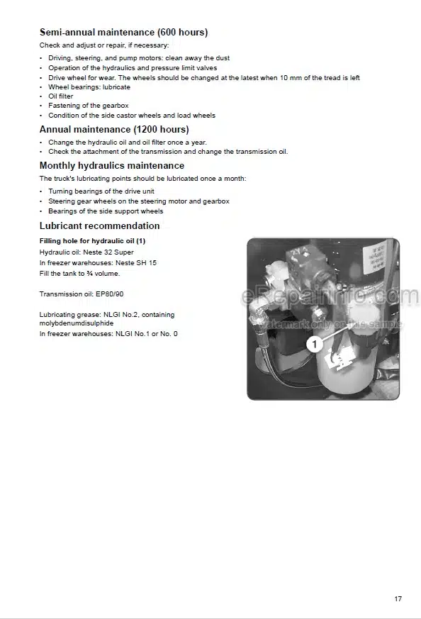 Photo 4 - Mitsubishi OPB20S OPB20SP OPB10SF OPB10SPF Operation And Maintenance Manual Lift Truck