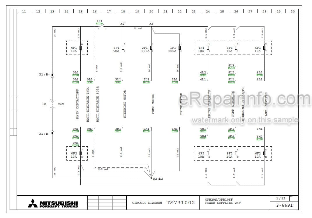 Photo 4 - Mitsubishi OPB20S OPB20SP OPB10SF OPB10SPF Operation And Maintenance Manual Lift Truck