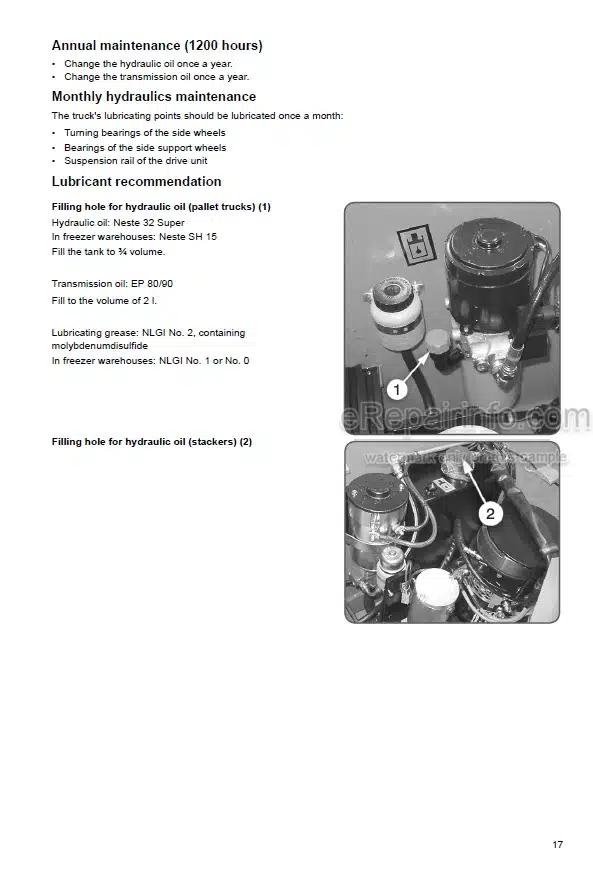 Photo 7 - Mitsubishi PB20 Operation And Maintenance Manual Pallet Truck WHOMM0003