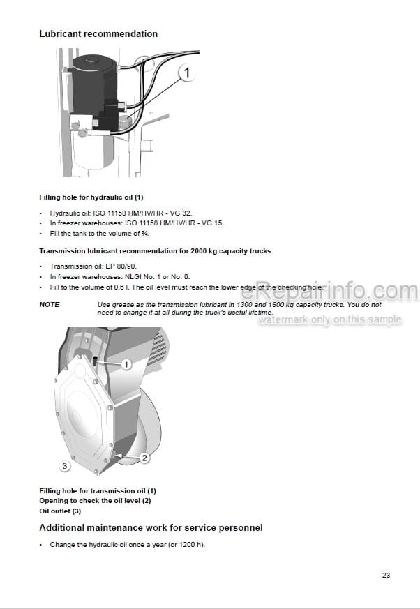 Photo 7 - Mitsubishi PBP13M PBP16M PBP20M PBP20MR Operation And Maintenance Manual Pallet Truck WWHPU-00011