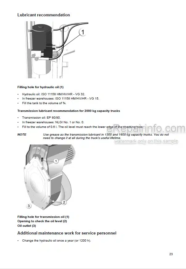 Photo 6 - Mitsubishi PB20 Operation And Maintenance Manual Pallet Truck WHOMM0003