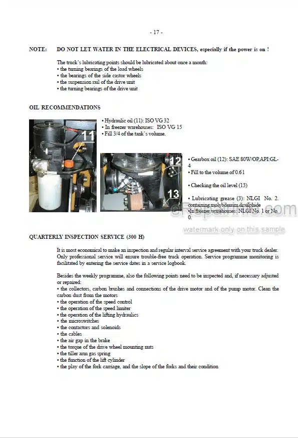 Photo 5 - Mitsubishi PBP16K PBP20K Operation And Maintenance Manual Pallet Truck