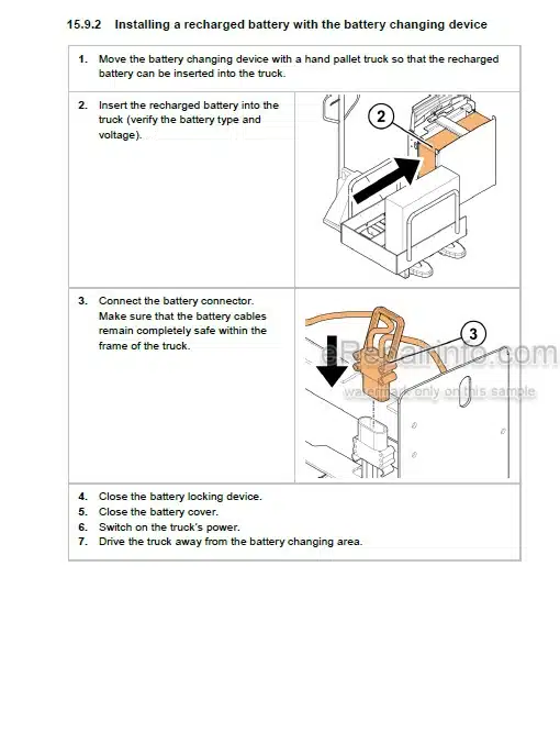 Photo 7 - Mitsubishi PBP16N2 PBP18N2 PBP20N2 PBP20N2E Service Manual Lift Truck 618022