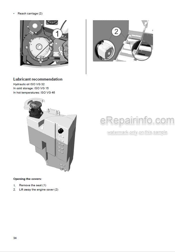 Photo 6 - Mitsubishi RB14N2S RB14N2HS RB16N2S RB16N2HS RB16N2 RB16N2H RB16N2C RB16N2HC RB20N2H RB20N2X RB25N2X Operation And Maintenance Manual Reach Truck 621186