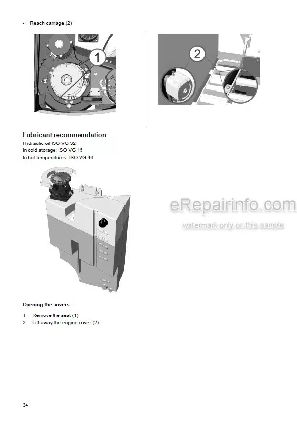 Photo 6 - Mitsubishi RB14N2S RB14N2HS RB16N2S RB16N2HS RB16N2 RB16N2H RB16N2C RB16N2HC RB20N2H RB20N2X RB25N2X Operation And Maintenance Manual Reach Truck 621186