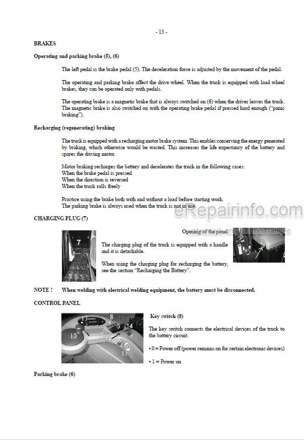 Photo 4 - Mitsubishi RBM20K RBM25K Operators Manual Reach Truck