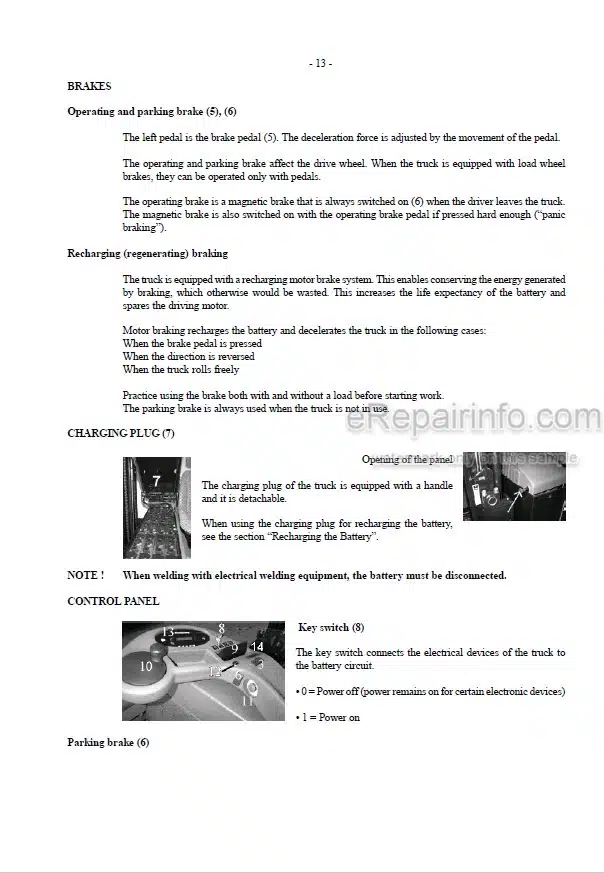 Photo 4 - Mitsubishi RBM20K RBM25K Operators Manual Reach Truck