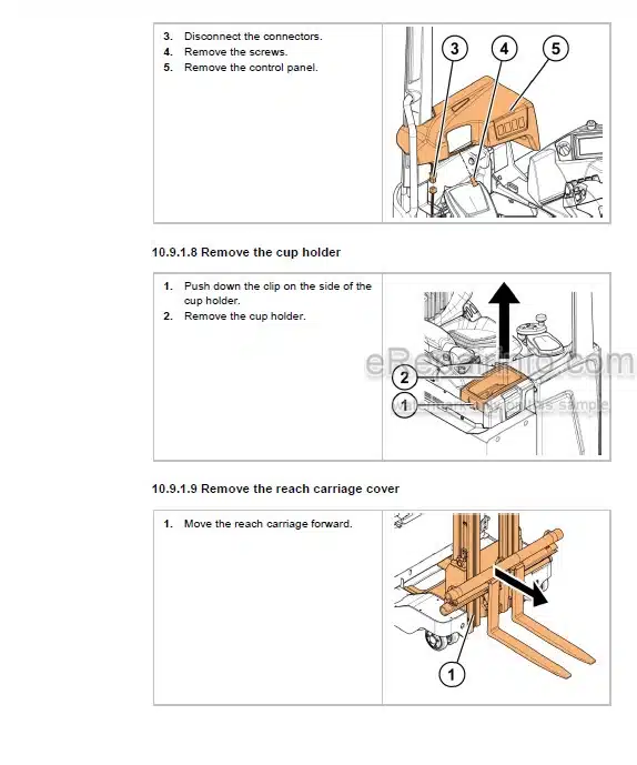 Photo 12 - Mitsubishi RBM20N2 RBM25N2 Operation And Maintenance Manual Reach Truck 631965