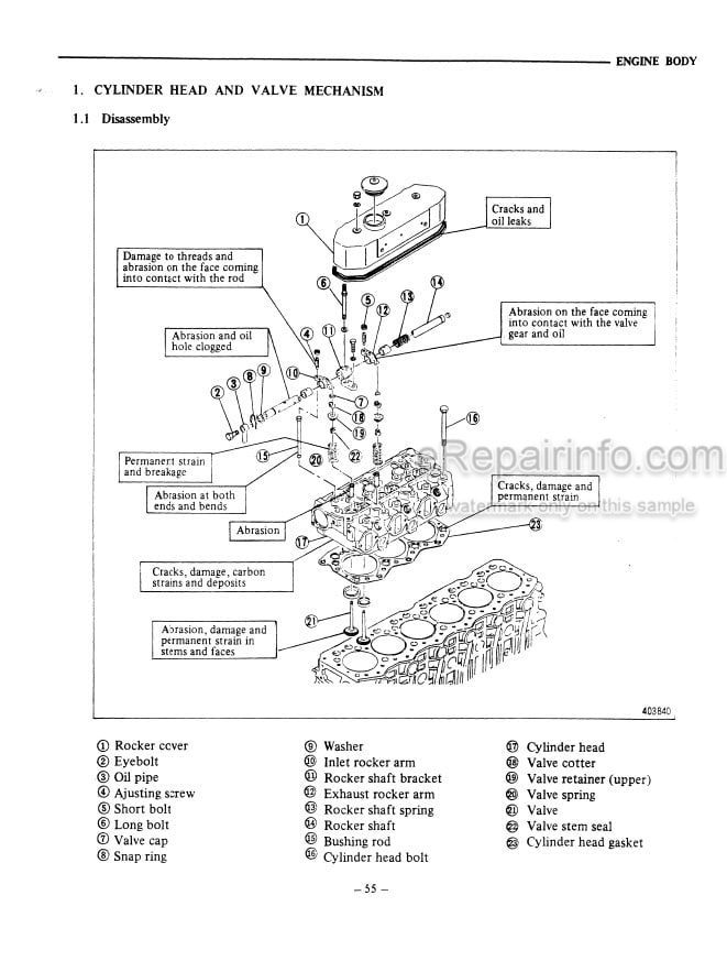 Photo 3 - Mitsubishi S6E S6E2 Service Manual Diesel Engine For Forklift 99709-59100