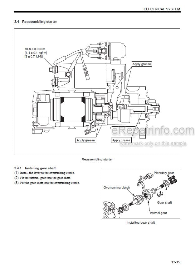 Photo 4 - Mitsubishi S6S-T Service Manual Diesel Engine For Forklift 99709-54100 99709-7B100