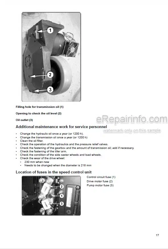 Photo 5 - Mitsubishi SBP10N SBP12N SBP12NI SBP16N SBP16NI Operation And Maintenance Manual Reach Truck WWHSU-00211