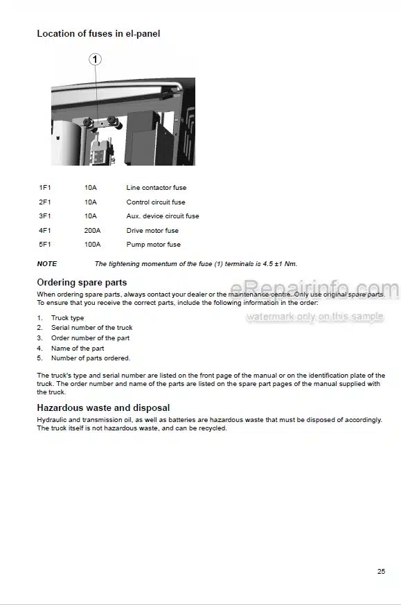 Photo 6 - Mitsubishi SBD16K Operation And Maintenance Manual Reach Truck