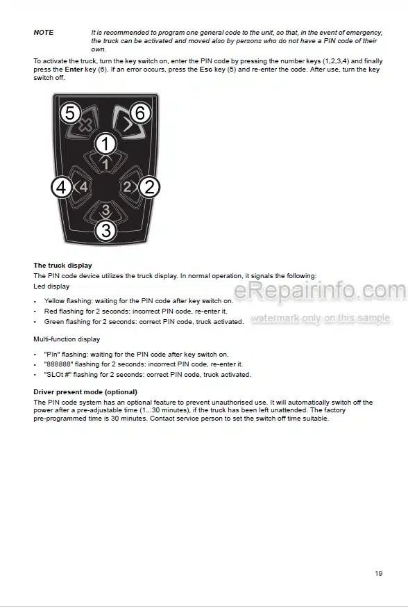 Photo 6 - Mitsubishi SBP10N SBP12N SBP12NI SBP16N SBP16NI Operation And Maintenance Manual Reach Truck WWHSU-00211