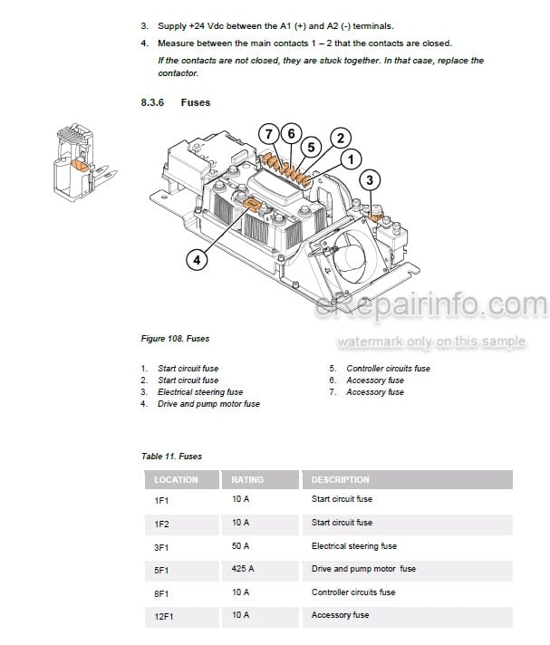 Photo 3 - Mitsubishi SBR12N SBR16N SBR16NI SBR20N Service Manual Lift Truck 619099