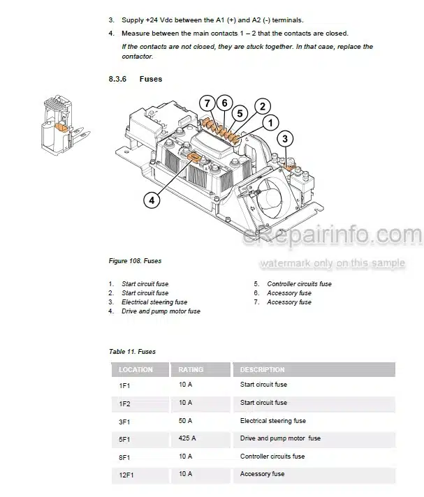 Photo 3 - Mitsubishi SBR12N SBR16N SBR16NI SBR20N Service Manual Lift Truck 619099