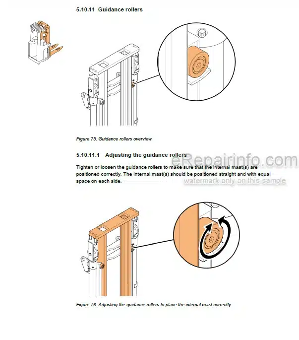 Photo 3 - Mitsubishi SBR12N SBR16N SBR16NI SBR20N Service Manual Lift Truck 619099