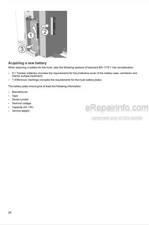 Photo 5 - Mitsubishi SBV12K SBV12KI SBV16K SBV16KI Operation And Maintenance Manual Reach Truck