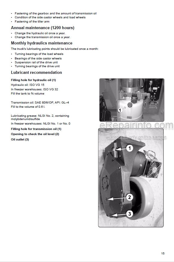 Photo 7 - Mitsubishi SBV12K SBV12KI SBV16K SBV16KI Operation And Maintenance Manual Reach Truck