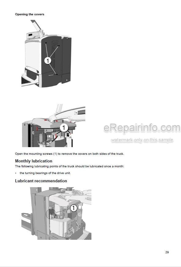 Photo 6 - Mitsubishi SBV12N SBV12NI SBV16N SBV16NI PBV20ND Operation And Maintenance Manual Pallet Truck WWHSU-00112