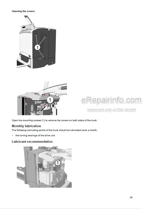 Photo 8 - Mitsubishi SBV12N SBV12NI SBV16N SBV16NI PBV20ND Operation And Maintenance Manual Pallet Truck WWHSU-00112