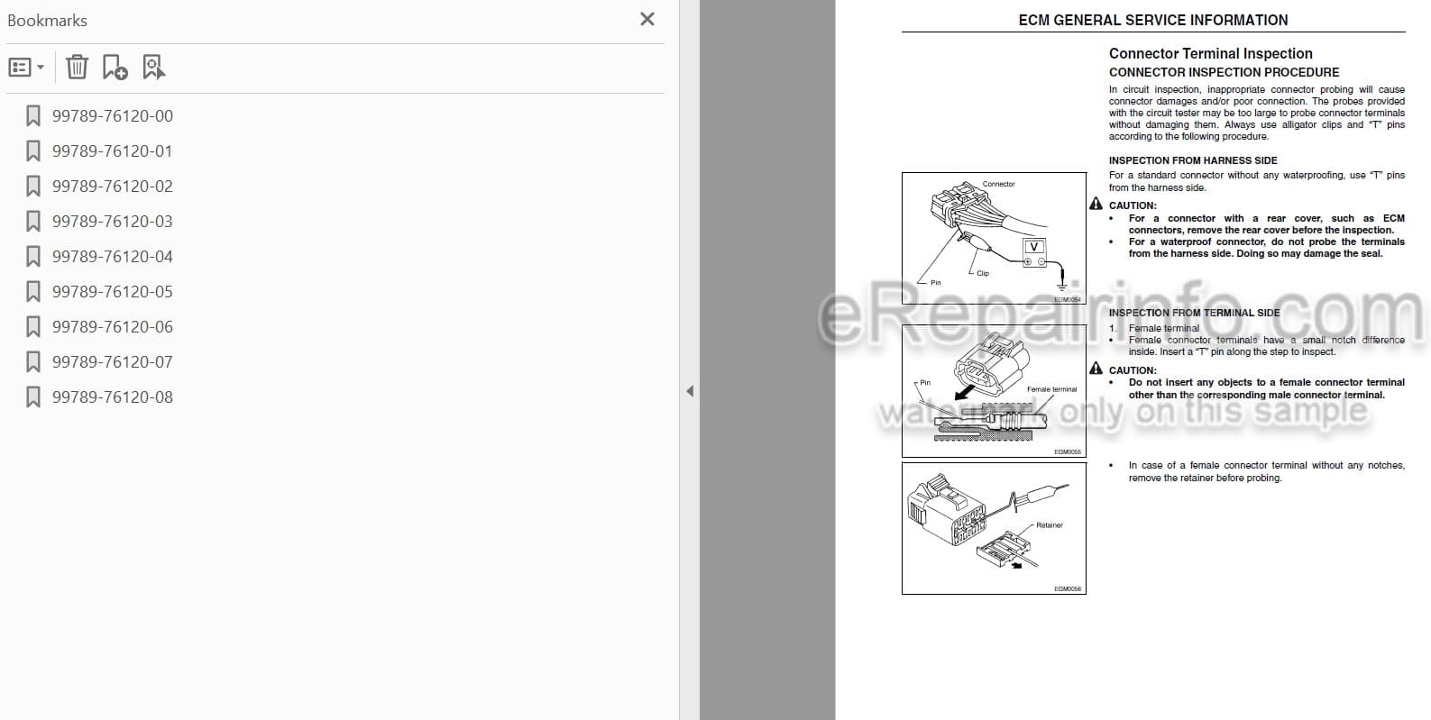 Photo 4 - Mitsubishi TB45 Service Manual Gasoline Engine For Forklift