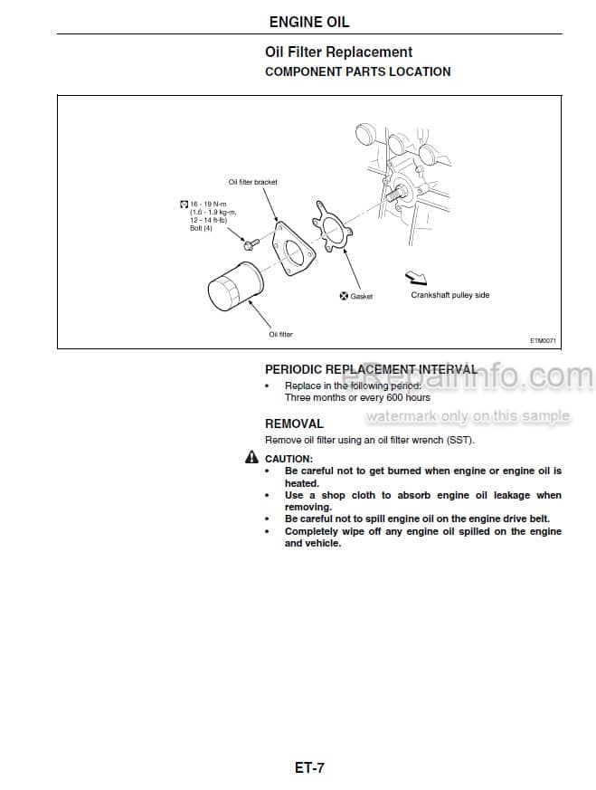 Photo 3 - Mitsubishi TB45 Service Manual Gasoline Engine For Forklift