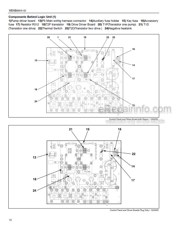 Photo 4 - Mitsubishi TR3000 Service Manual Control For Forklift WENB8604-02