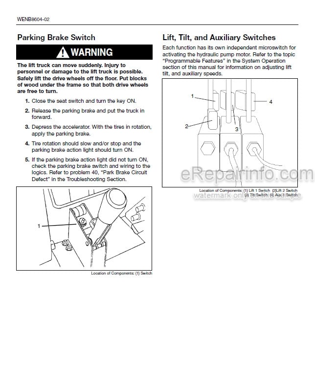 Photo 7 - Mitsubishi FBC22N2 FBC25N2 FBC25EN2 FBC25LN2 FBC30N2 FBC30LN2 Service Manual Forklift Chassis And Mast 99759-7N100