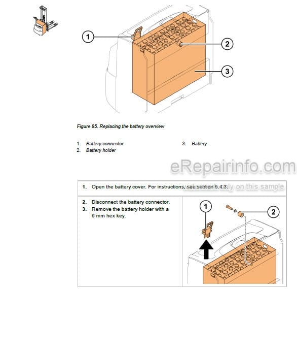 Photo 5 - Mitsubishi SBP10N2 SBP12N2 SBP12N2I SBP14N2 SBP14N2I SBP16N2 SBP16N2I SBP16N2S Service Manual Lift Truck 616840