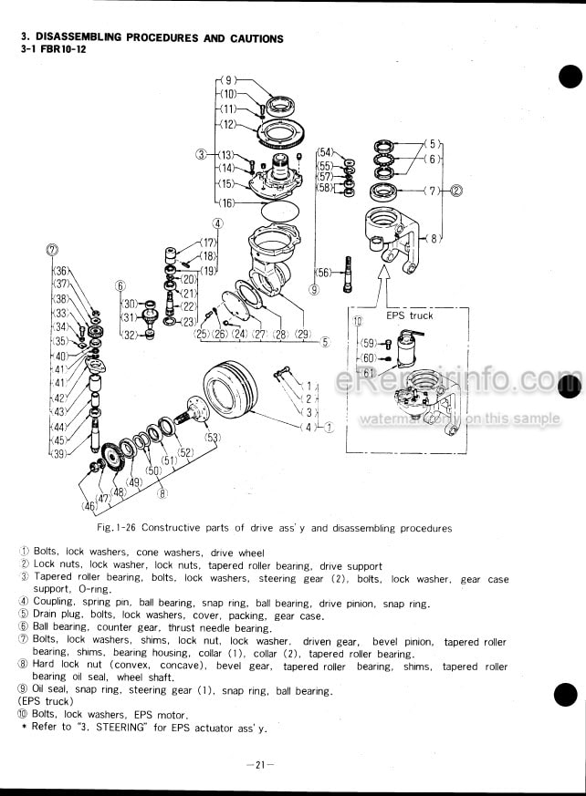 Photo 3 - Nippon FBR10 FBR12 FBR15 FBR18 FBR20 FRB25 FBR30 FBRA10 FBRA12 FBRA15 FBRA18 FBRA20 FBRA25 FBRA30 FBRAW10 FBRAW12 FBRAW15 FBRAW18 FBRAW20 FBRAW25 FBRAW30 FBRB15 FBRB18 FBRBW15 FBRBW18 FBRW10 FBRW12 FBRW15 FBRW18 FBRW20 FBRW25 FBRW30 Workshop Manual Forklift 87W-1203