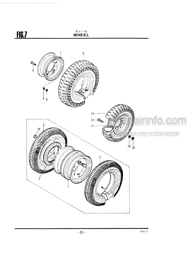 Photo 3 - Nippon Yusoki FB14P-43 FB14P-43CS FB14P-43FCS FB14P-43P FB15P-43 FB15P-43CS FB15P-43FCS FB15P-43P Parts List Forklift