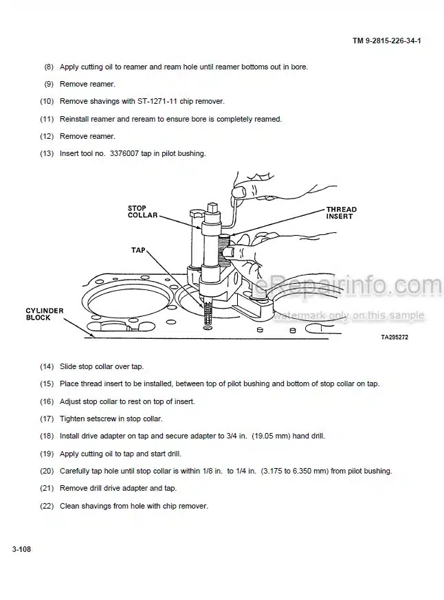 Photo 3 - Cummins NTC400BC2 Direct And General Support Maintenance Manual Engine TM92815226341