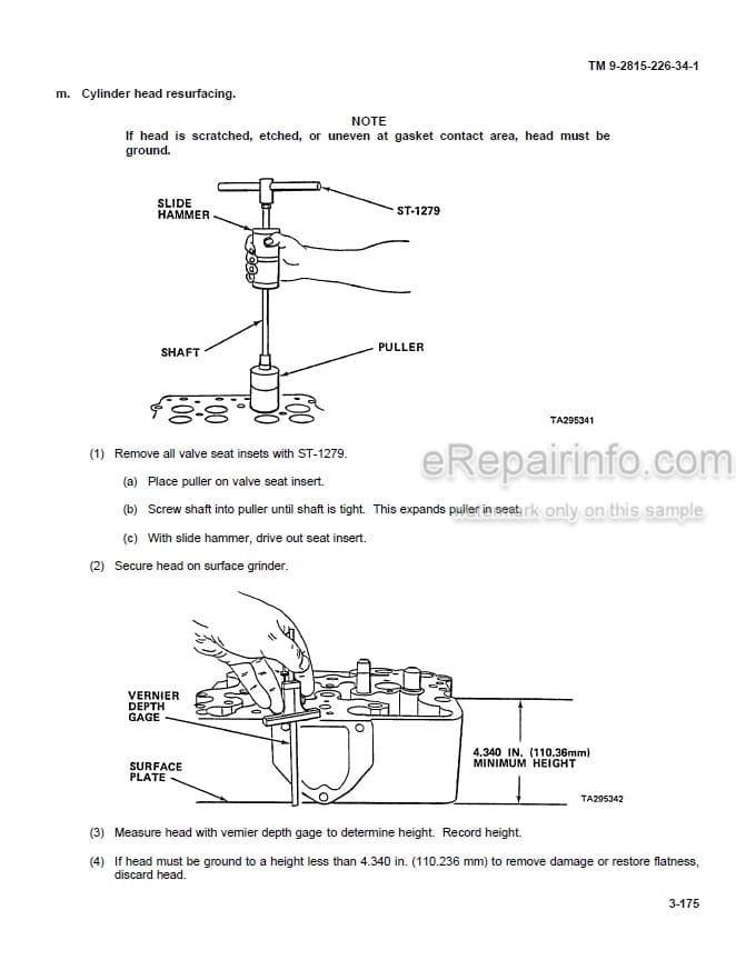 Photo 5 - Cummins NTC400BC2 Direct And General Support Maintenance Manual Engine TM92815226341