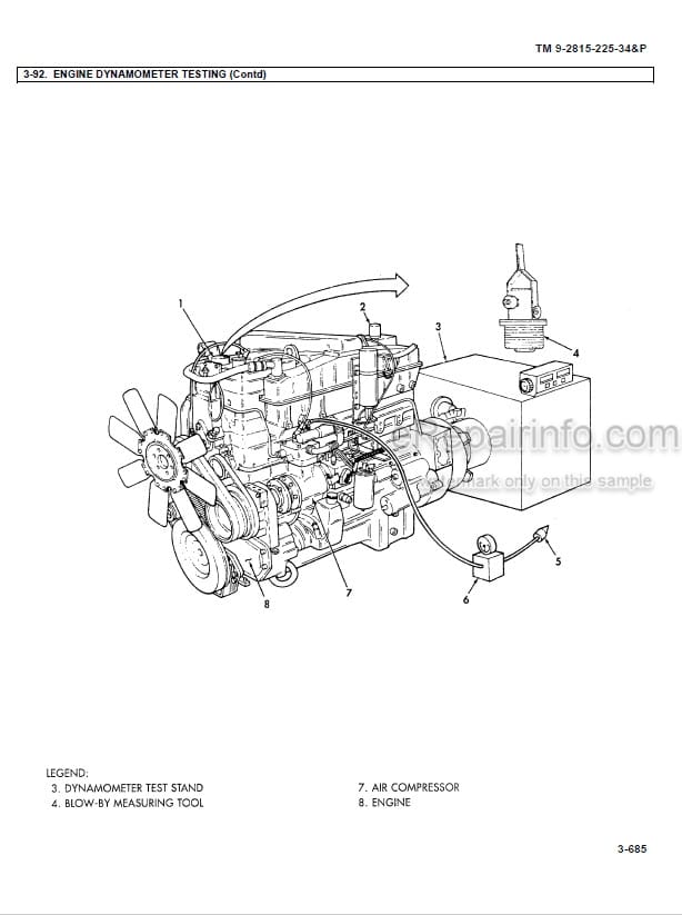 Photo 3 - Cummins NTC400 M915 M920 Support And Maintenance Manual Engine