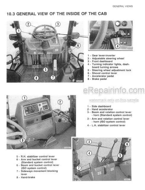 Photo 11 - Komatsu 894 898 Operators Manual Backhoe Loader UMGB89401 SN 8905439-