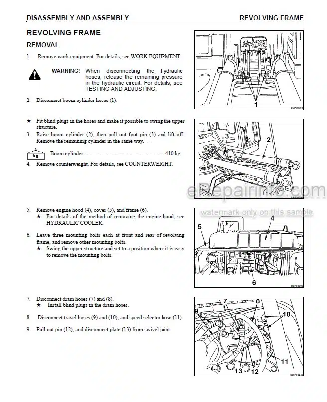 Photo 6 - Komatsu Avance PC300LL-6 Shop Manual Logging Excavator CEBM009500 SN 84001-