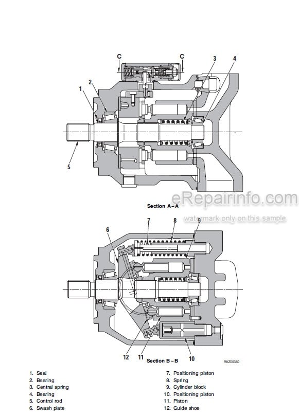 Photo 3 - Komatsu Avance WB91R-2 WB93R-2 Shop Manual Backhoe Loader WEBM000401