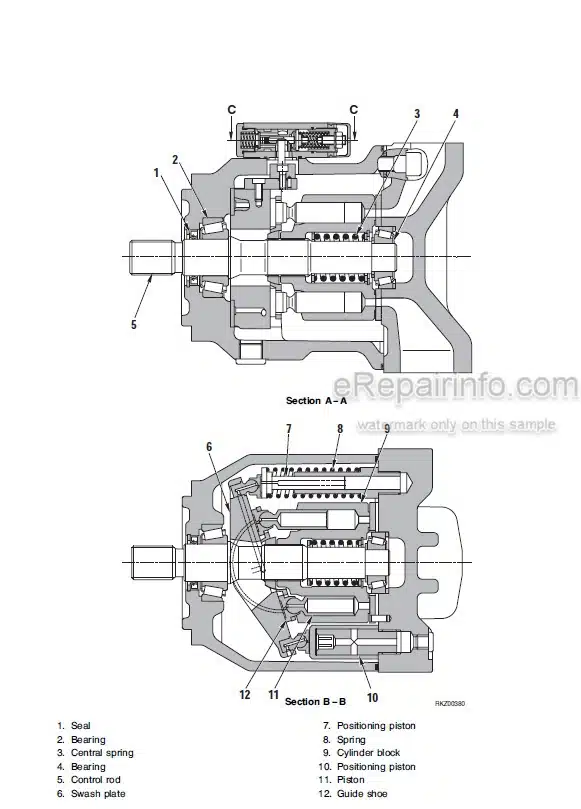 Photo 3 - Komatsu Avance WB91R-2 WB93R-2 Shop Manual Backhoe Loader WEBM000401