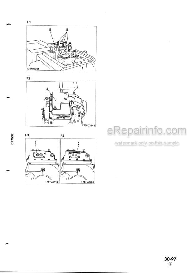 Photo 4 - Komatsu D155A-2 Shop Manual Bulldozer SEBM01750209 SN 50001-