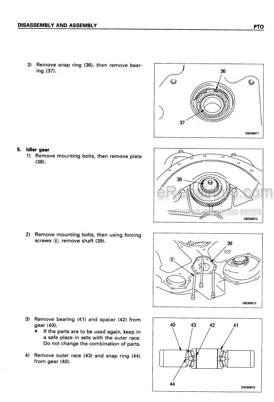 Photo 4 - Komatsu D155A-3 Shop Manual Bulldozer SEBM005305 SN 60001-