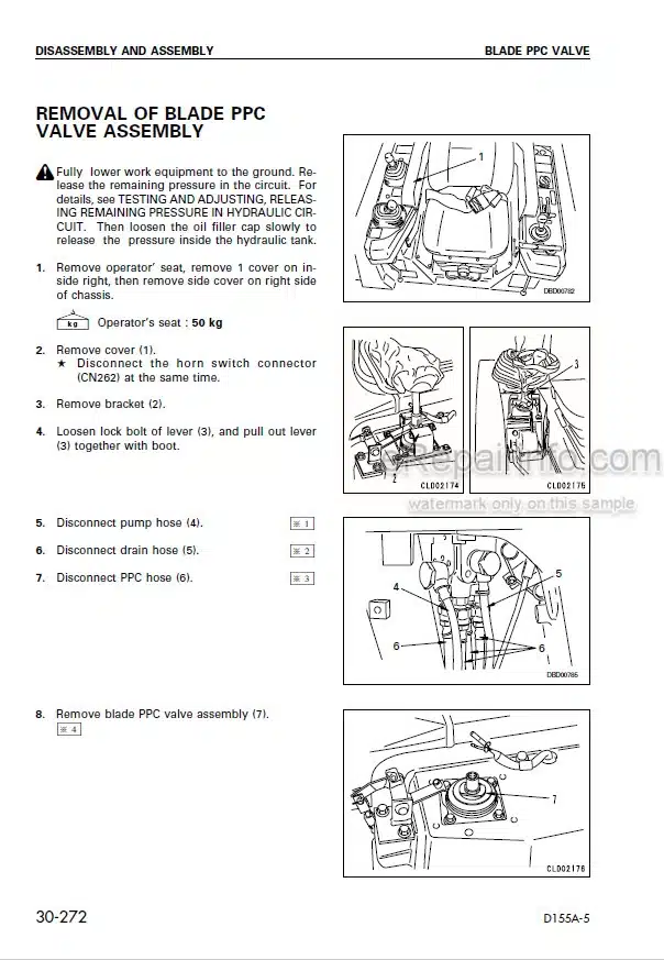 Photo 7 - Komatsu D375A-5E0 Shop Manual Bulldozer SEN00986-11 SN 50001-