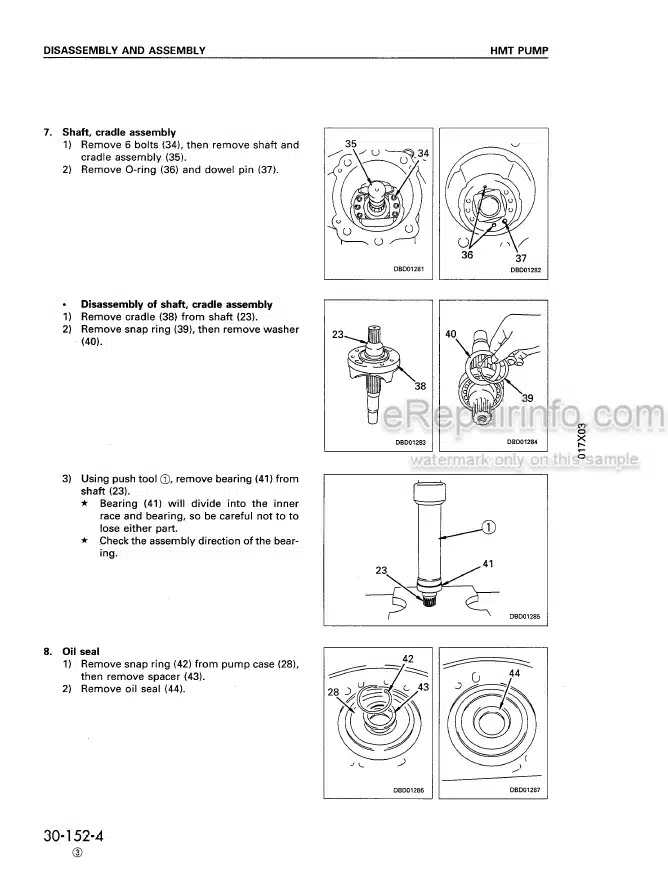Photo 6 - Komatsu D155AX-3 Shop Manual Super Dozer SEBM005207 SN 60001-
