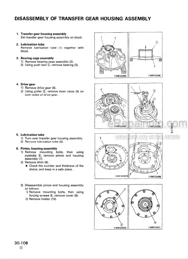 Photo 12 - Komatsu D275A-2 Shop Manual Bulldozer SEBD000207 SN 10001-