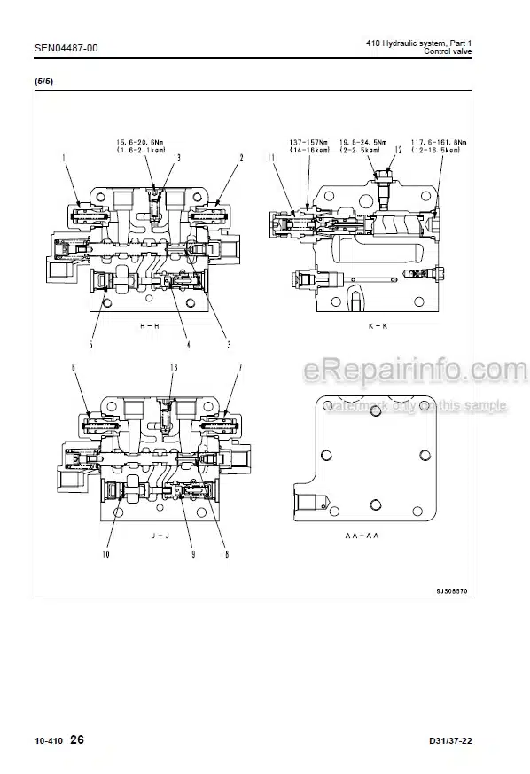 Photo 3 - Komatsu D31EX-22 D31PX-22 D37EX-22 D37PX-22 Shop Manual Bulldozer SN 60001-