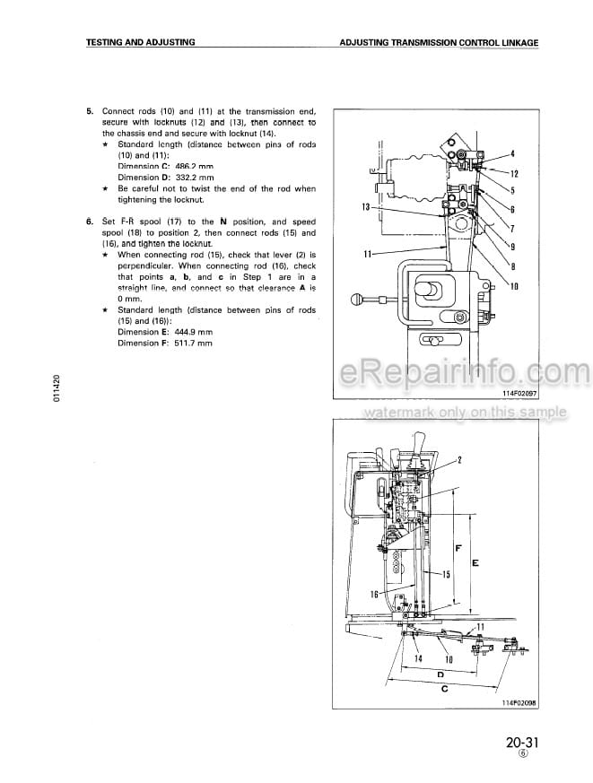 Photo 5 - Komatsu D31E D31P D31PL D31PLL-20 D31P-20A D31S D31Q-20 D37E-5 D37P-5A Shop Manual Bulldozer SEBD001007