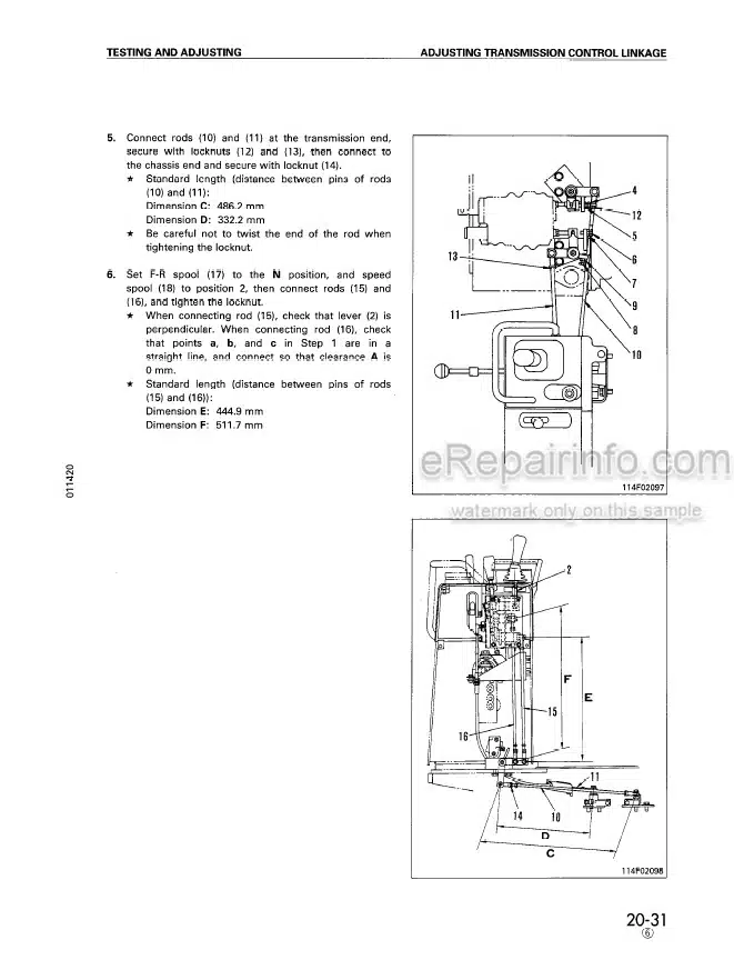 Photo 5 - Komatsu D31E D31P D31PL D31PLL-20 D31P-20A D31S D31Q-20 D37E-5 D37P-5A Shop Manual Bulldozer SEBD001007