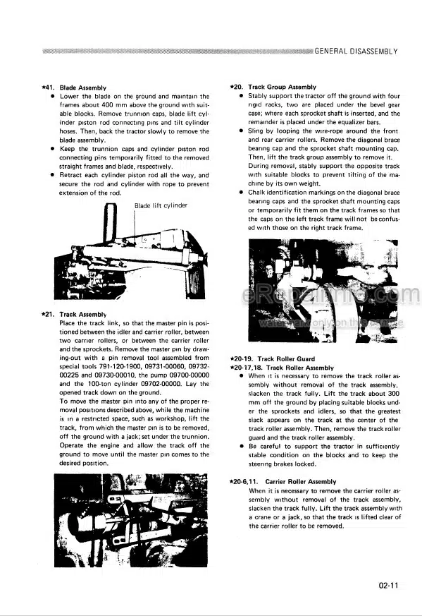 Photo 6 - Komatsu D355A-3 Shop Manual Bulldozer SEBM0195B09 SN 3301-