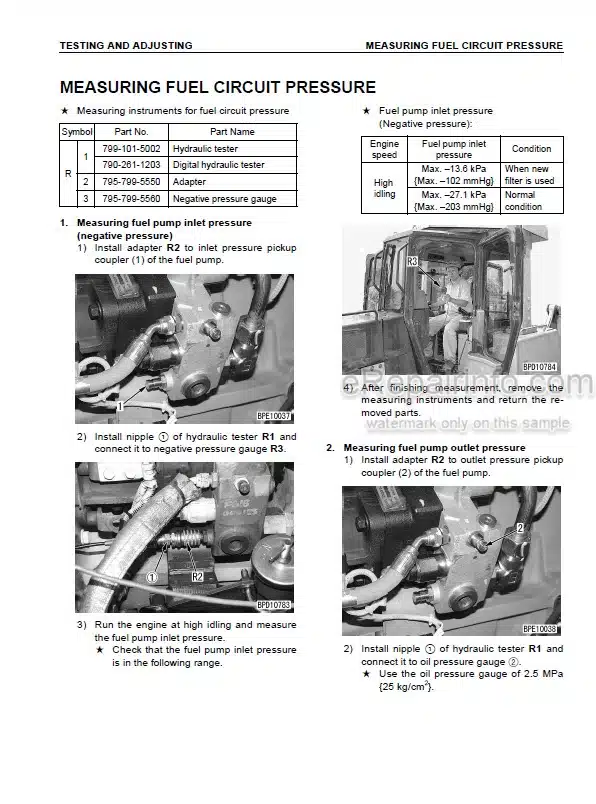 Photo 10 - Komatsu D3752A-5 Shop Manual Bulldozer SEBM023507 SN 18001-